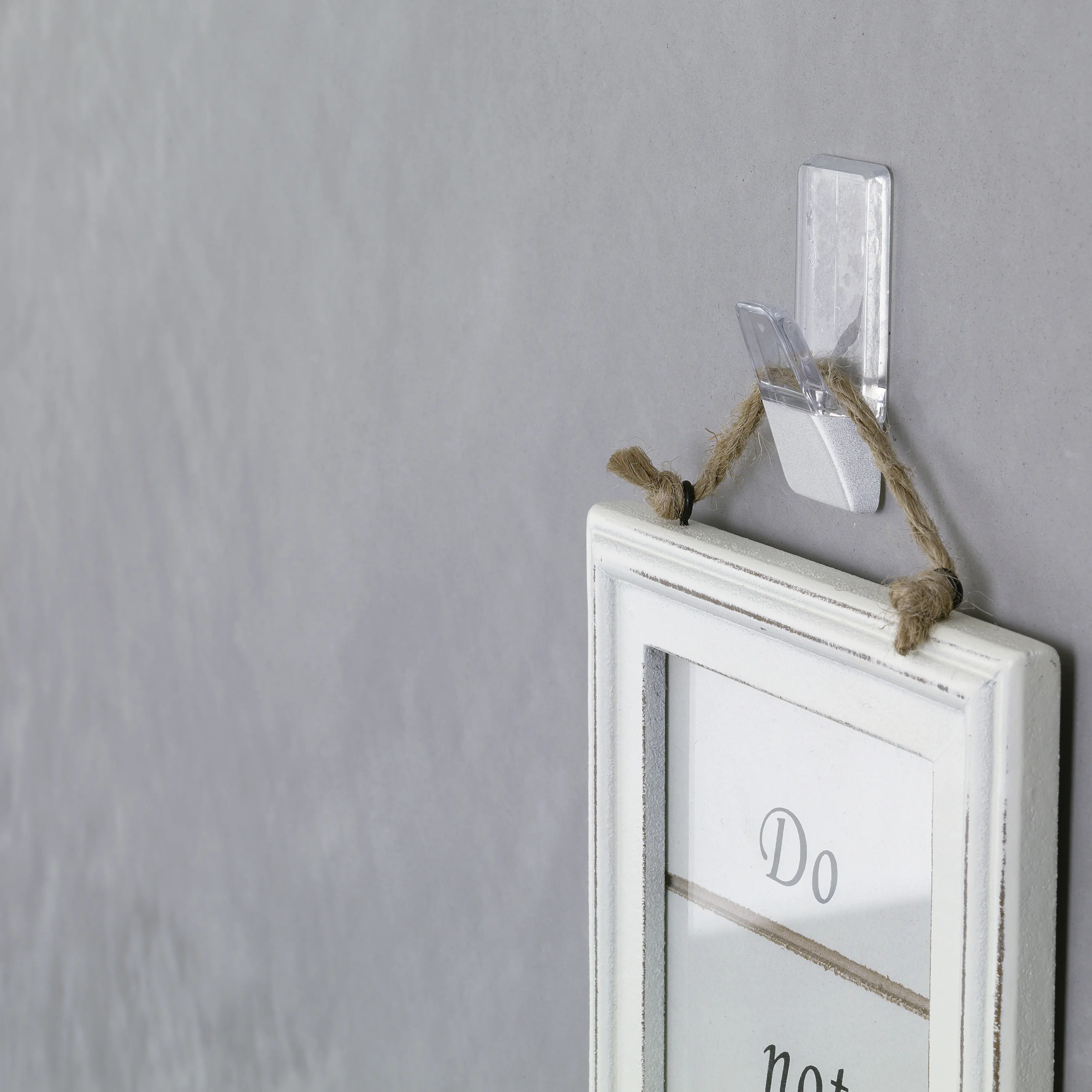 tesa Powerstrips Haken Large transparent-weiß