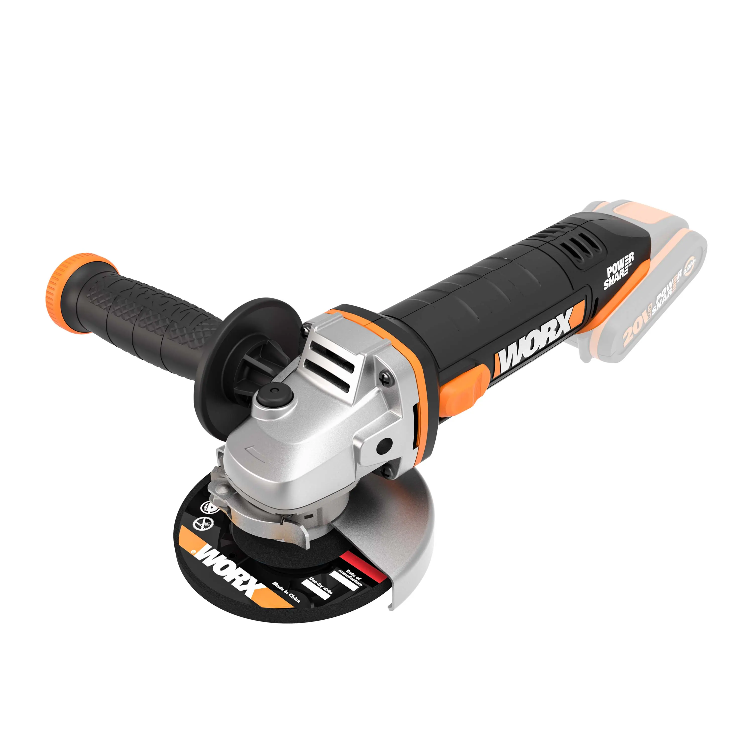 Worx Akku-Winkelschleifer WX800.9 20 V Solo