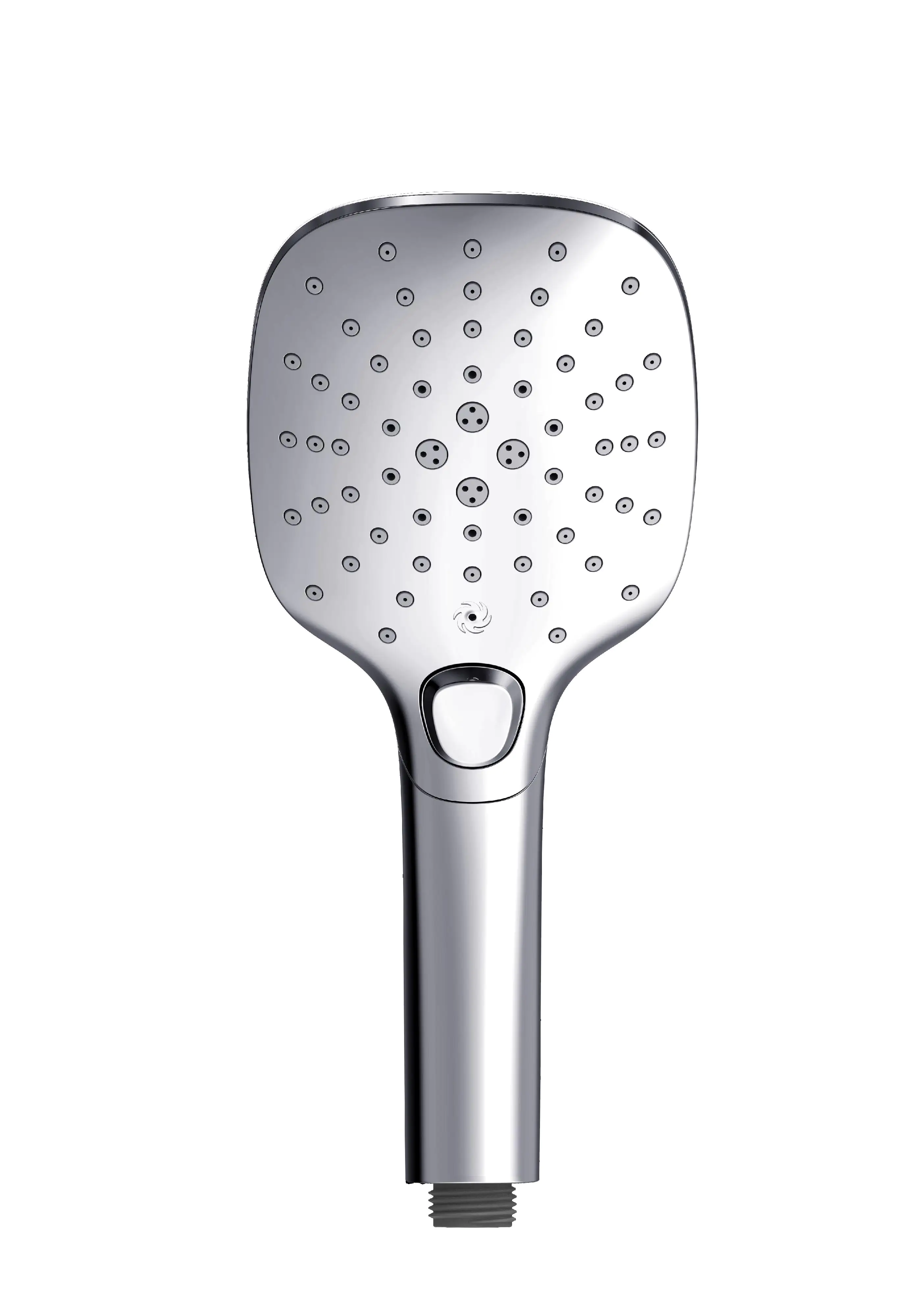 Primaster Handbrause 3 Strahlarten Water Spring quadratisch chrom mit Wasserspareinsatz