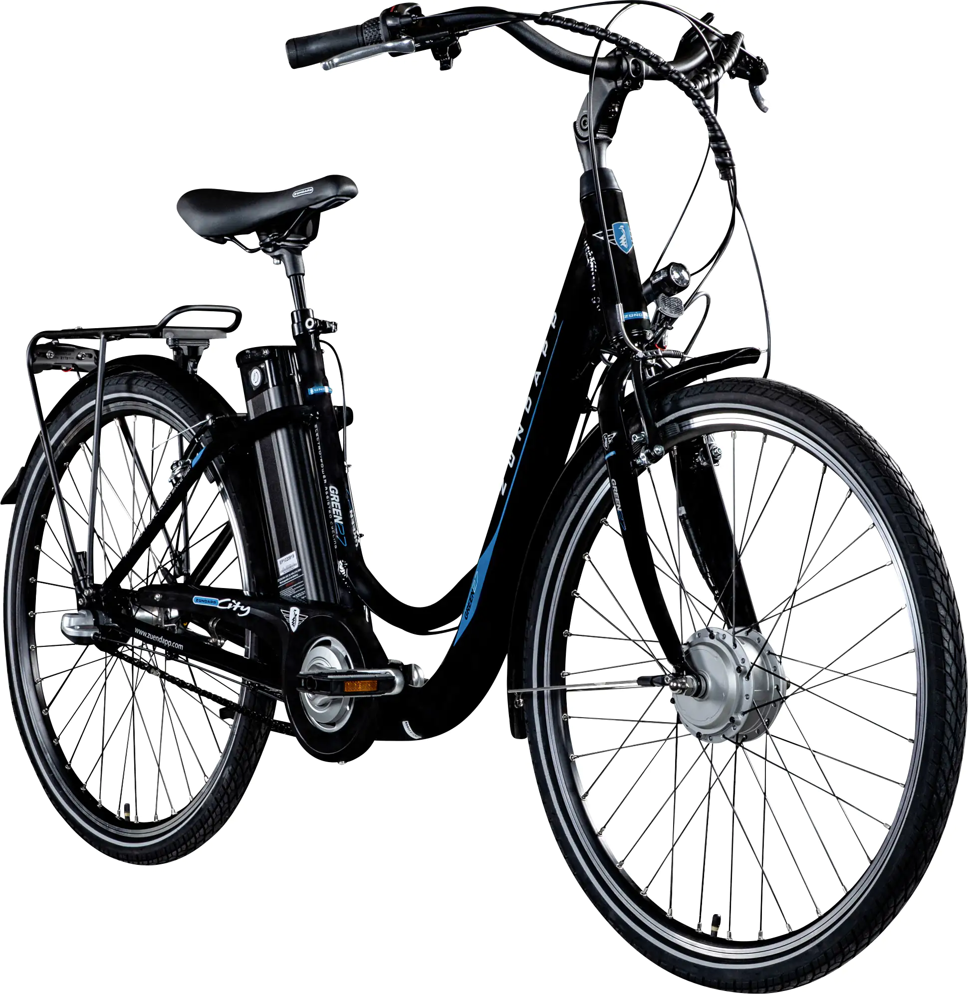 Zündapp E-Bike City Green 2.7 26 Zoll 3-Gang 536 Wh schwarz blau