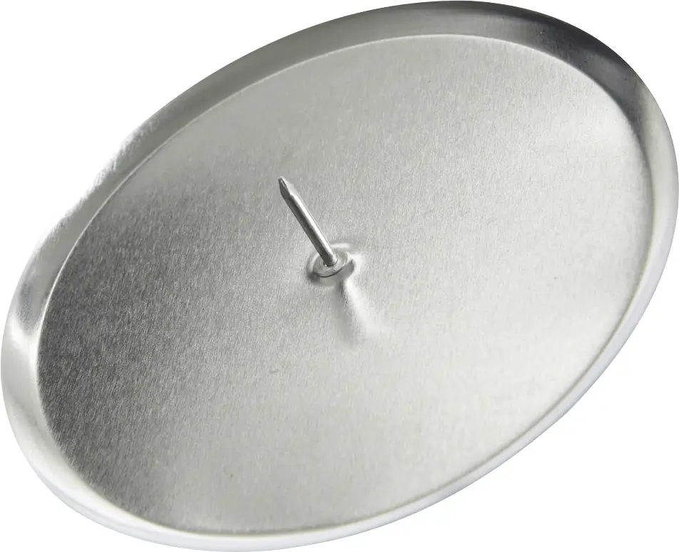 Kaemingk Adventskerzenhalter silber Ø 8 cm - 4 Stück