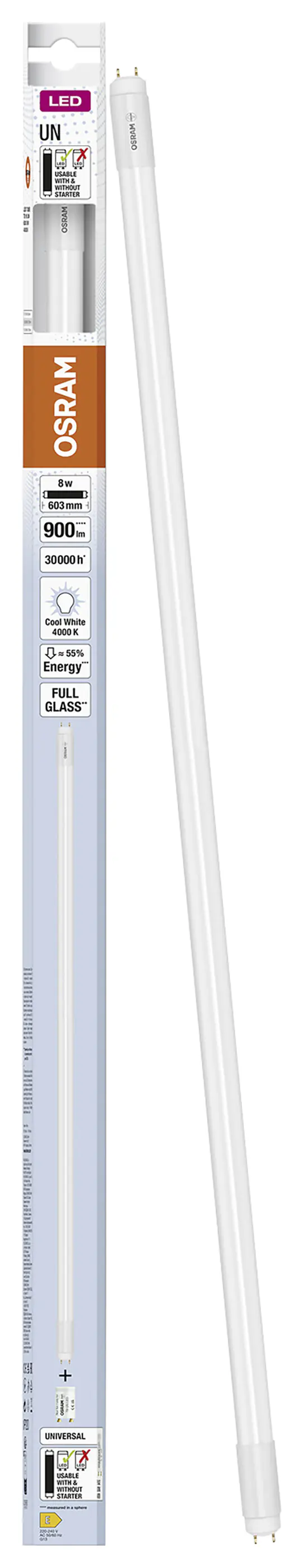 Osram LED Röhre 60 cm G13 8 W neutralweiß