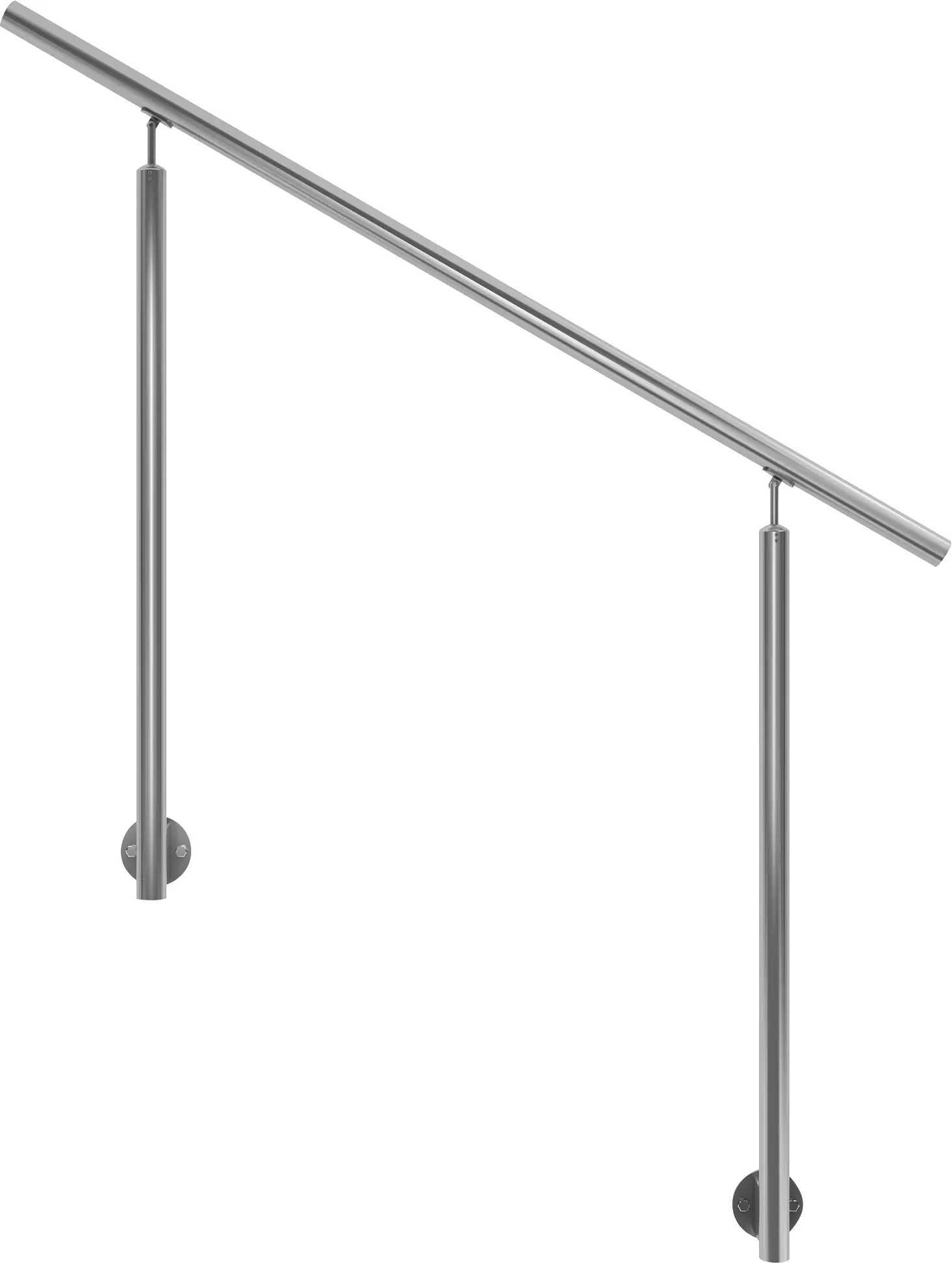 DOLLE Eingangsgeländer PS 512 Edelstahl 150 cm 2 Pfosten