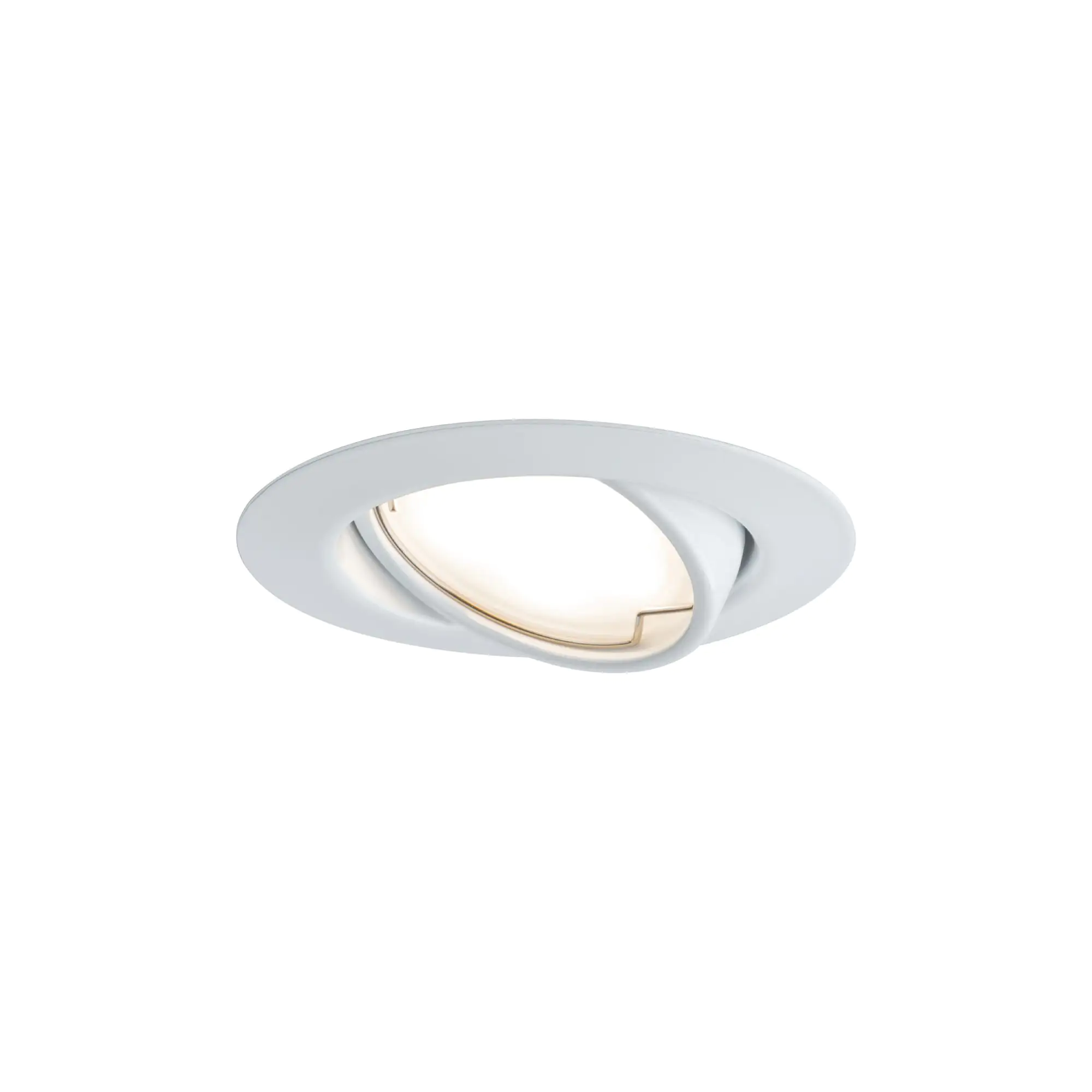Paulmann LED Einbauleuchte Base Coin weiß Ø 9 cm schwenkbar warmweiß
