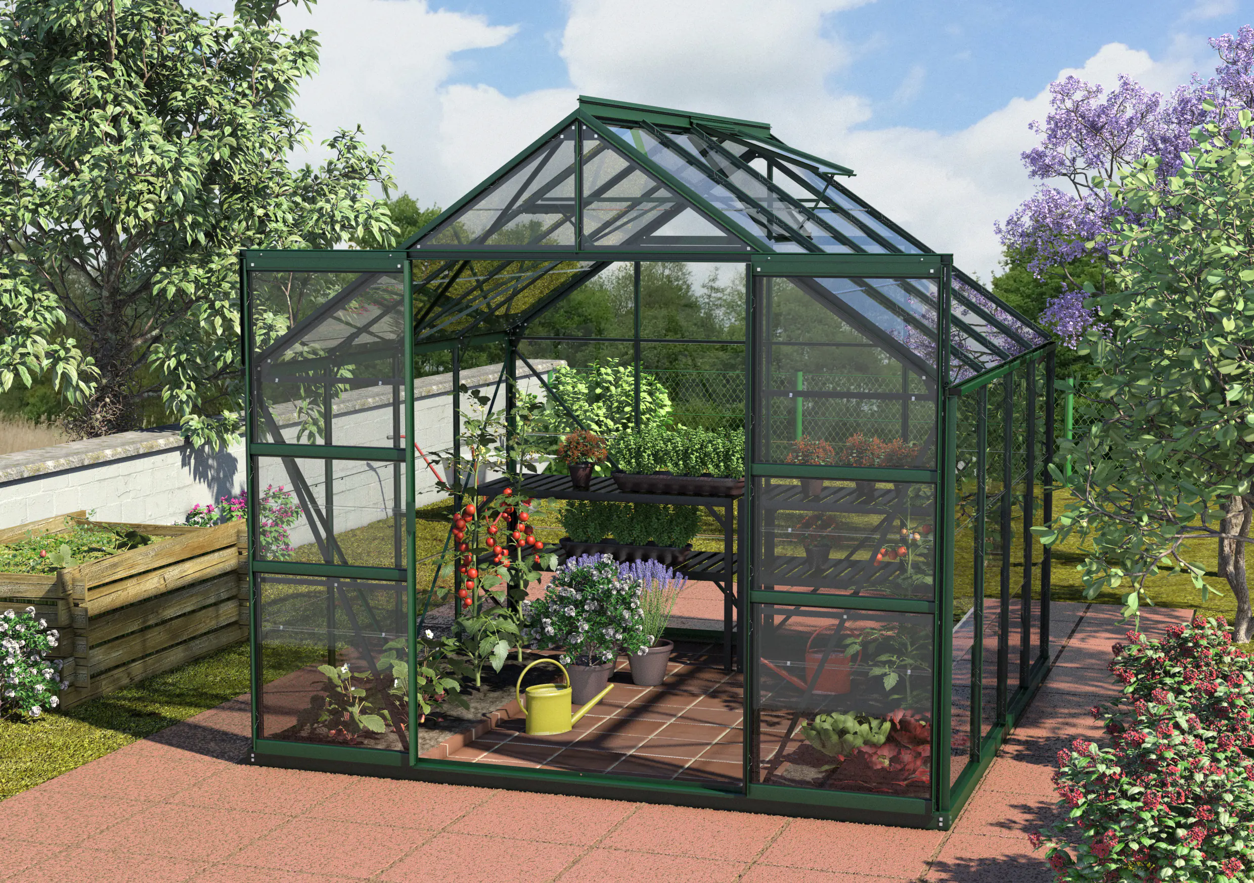 Vitavia Gewächshaus Mars 6700 254 x 254 cm 3 mm ESG