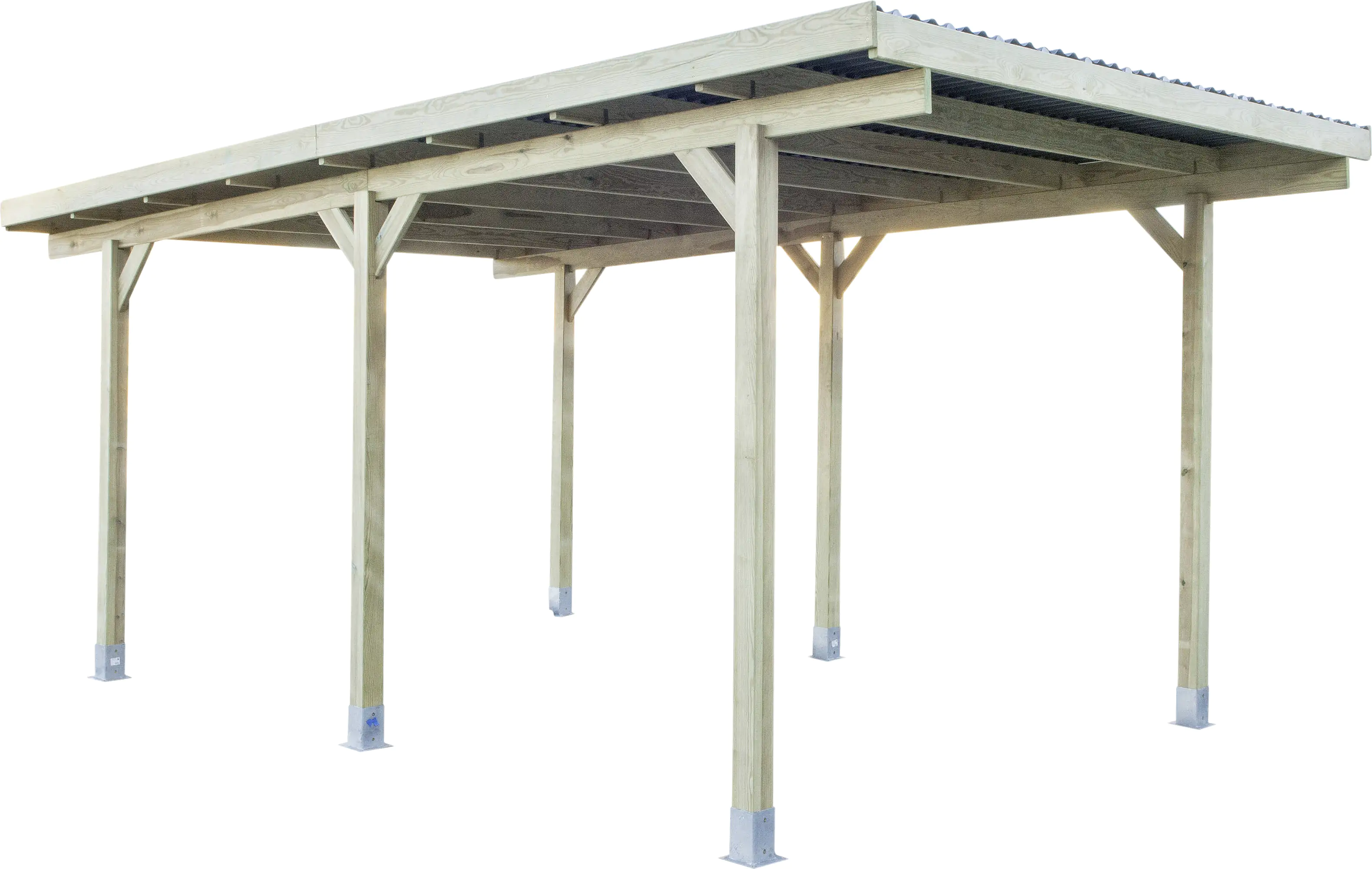 Einzelcarport Classic 500 x 304 x 236 cm, kesseldruckimprägniert