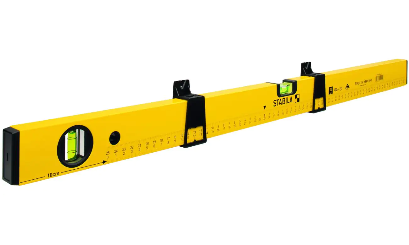 Stabila Markier-Wasserwaage 80 cm Type 70MAS und 2 Markierschieber