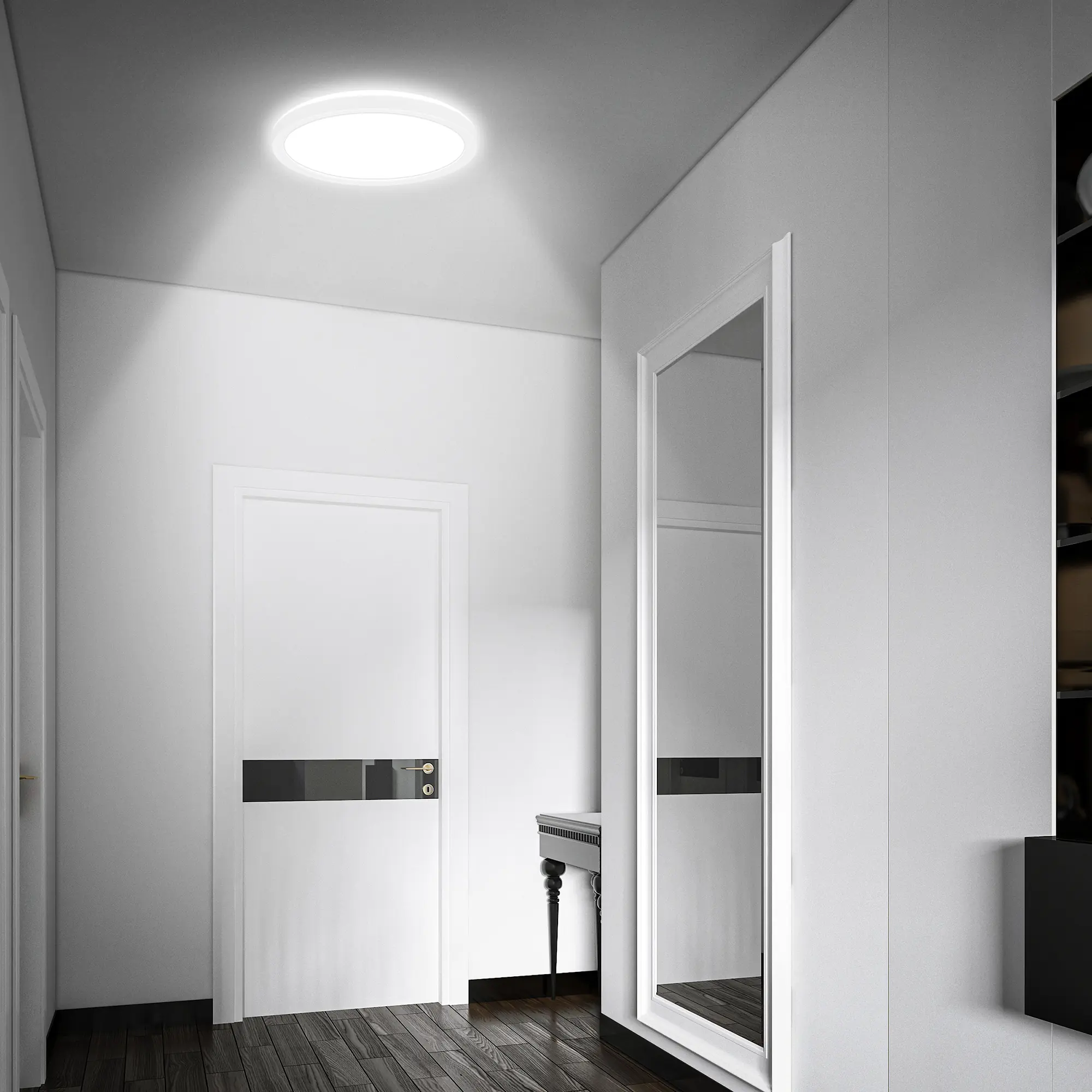 Briloner LED Deckenlampe Move 16W Ø 24 cm weiß Bewegungssensor neutralweiß