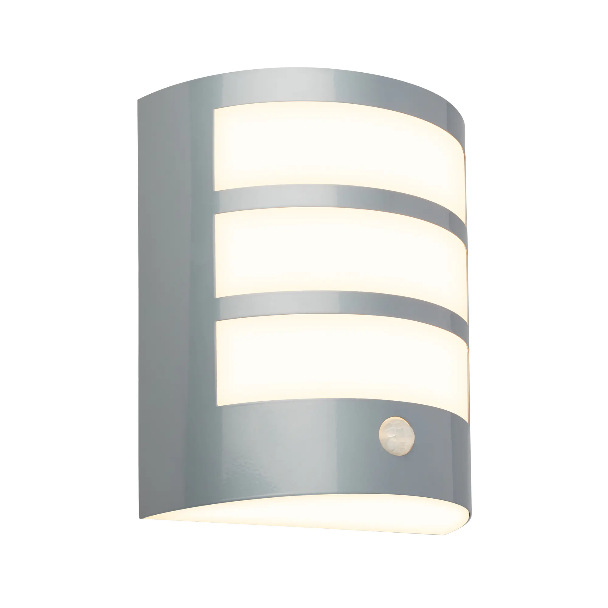 Briloner LED Außenwandleuchte Akku 5,8W chrom Sensor warmweiß