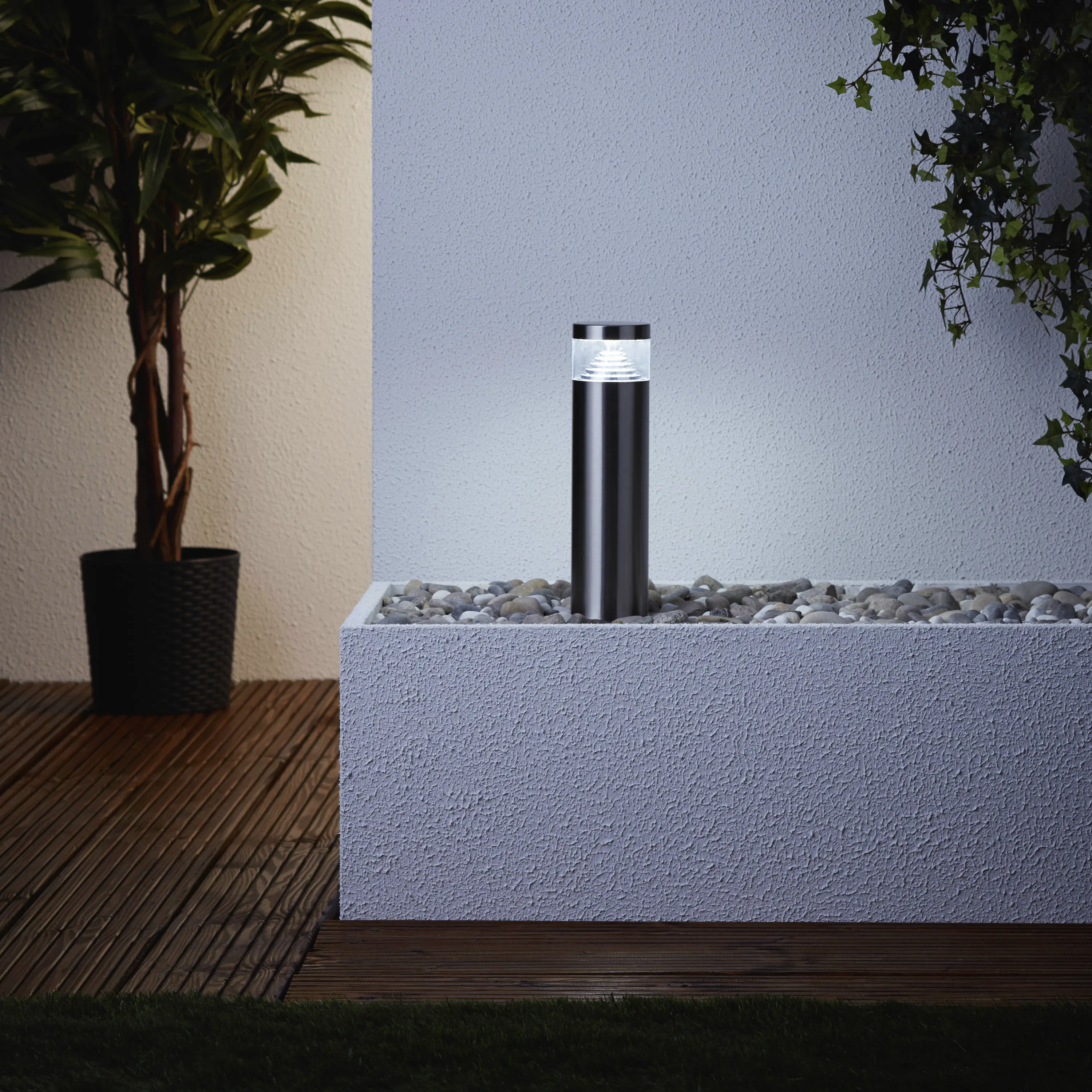 Brilliant LED Sockelleuchte Avon edelstahl 30 x 7,5 cm 6 W, kw