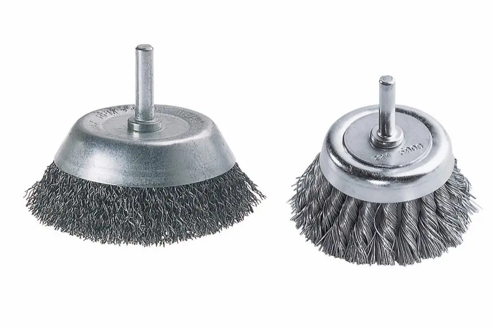 Wolfcraft Topfdrahtbürste Ø 80 mm Schaft Ø 6 mm für Bohrmaschine