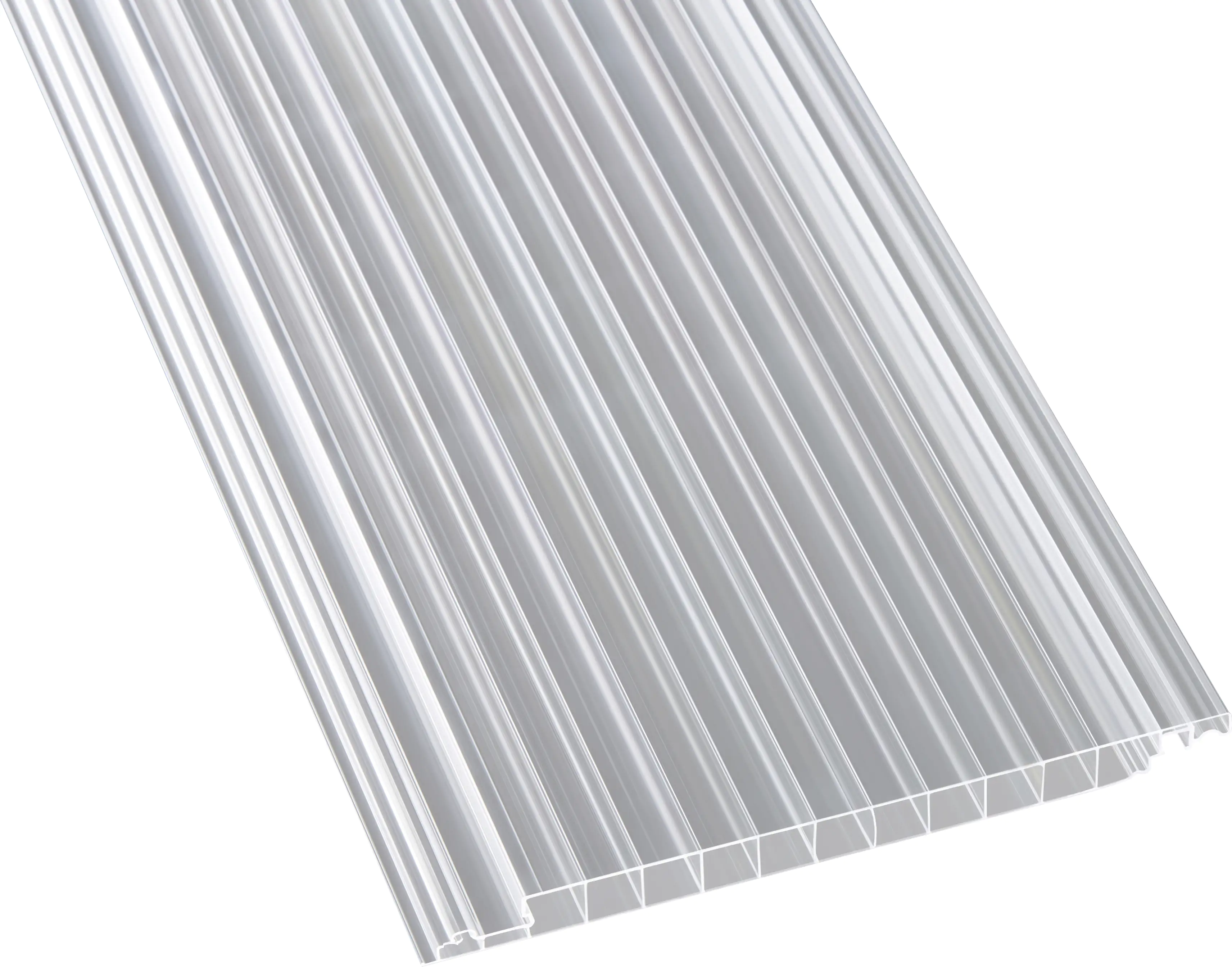 Gutta Polycarbonat-Hohlkammerpaneel Easy Click Plus 200 x 20 cm 16 mm klar