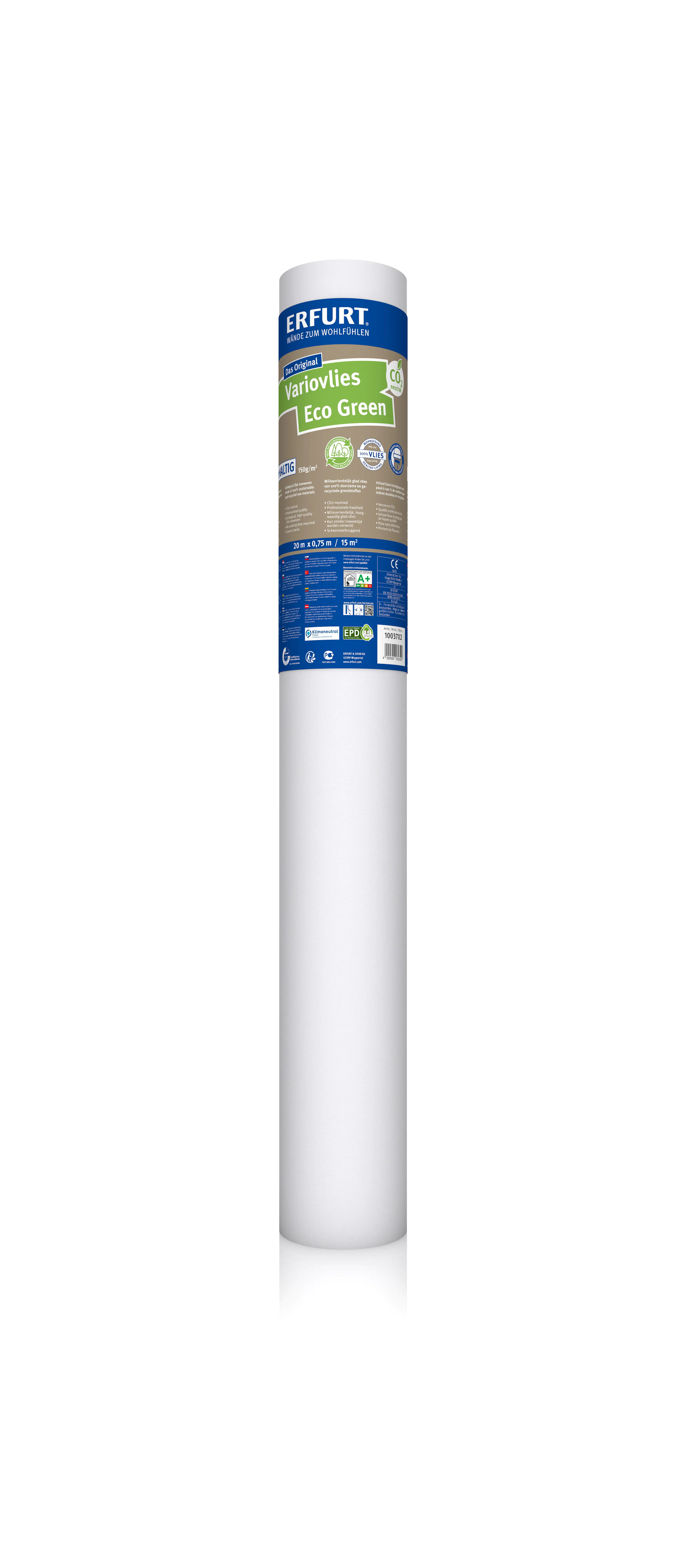 Erfurt Variovlies Eco Green weiß 0,75 x 20 m  
