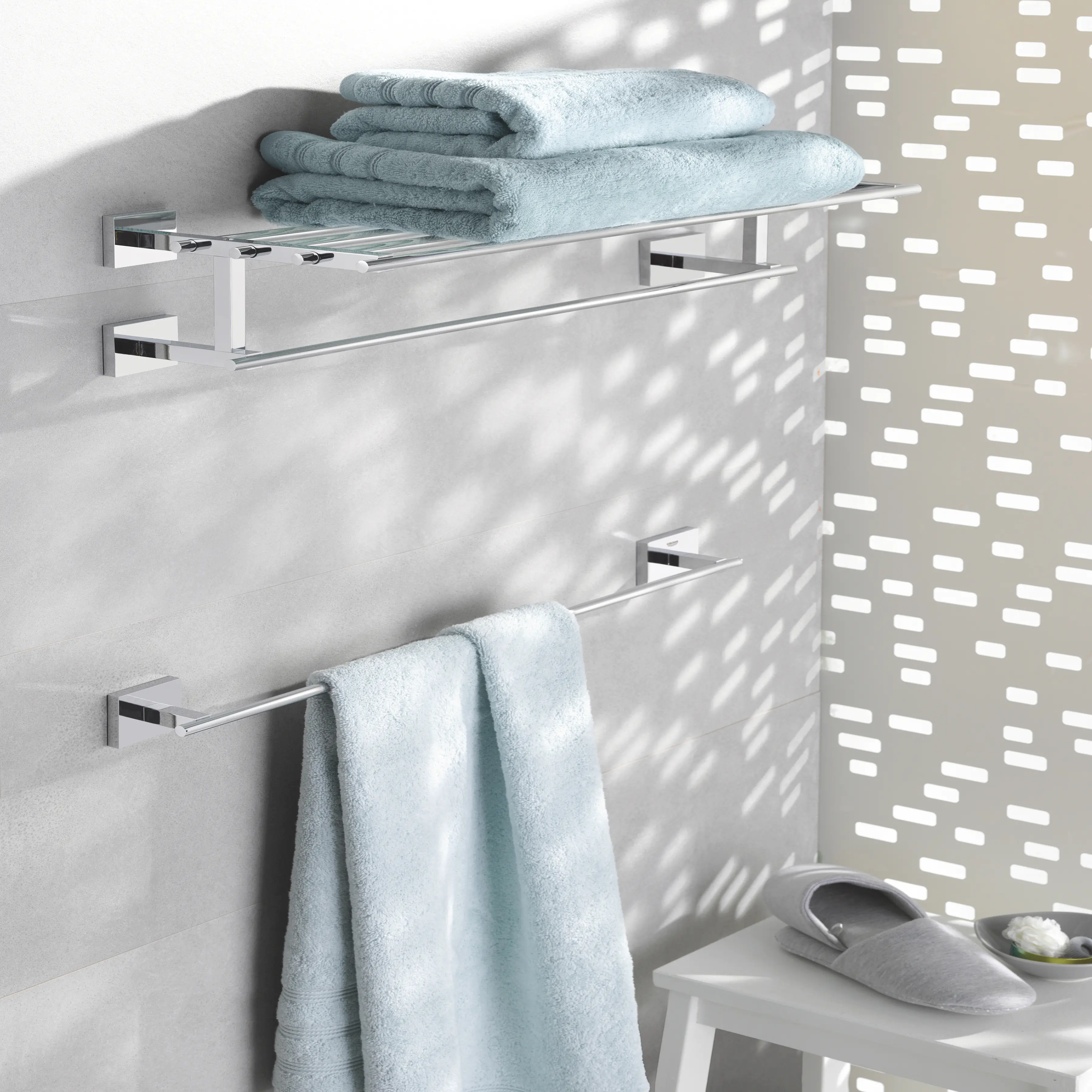 Grohe Start Cube Badetuchhalter chrom klebbar