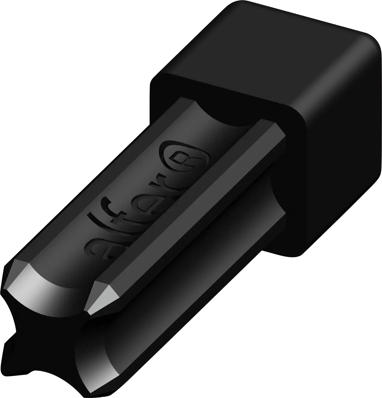 alfer Abschlusswürfel 7.5 mm 7.5 mm PVC (Kunststoff) glatt schwarz