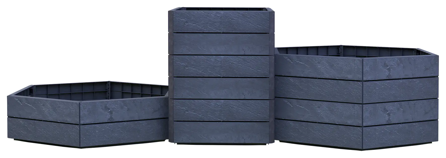 Garantia Hochbeet Ergo Vario 3, stone, Flora Wassersystem
