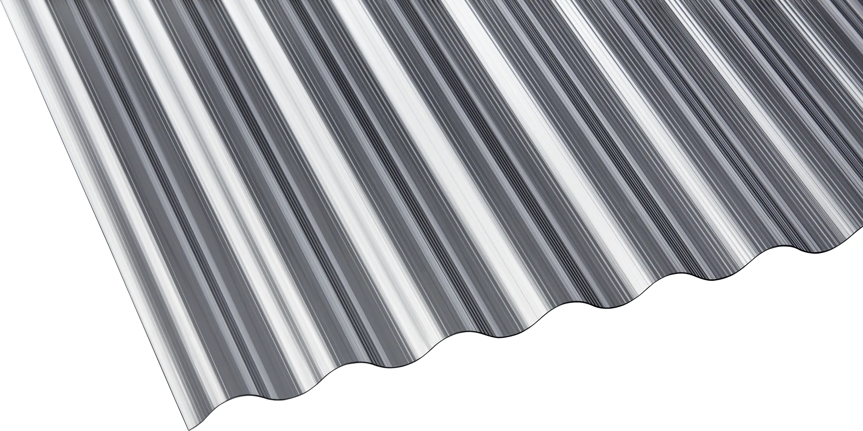 Gutta Polycarbonat-Wellplatte Sinus 76/18 250 x 90 cm 1,4 mm anthrazit