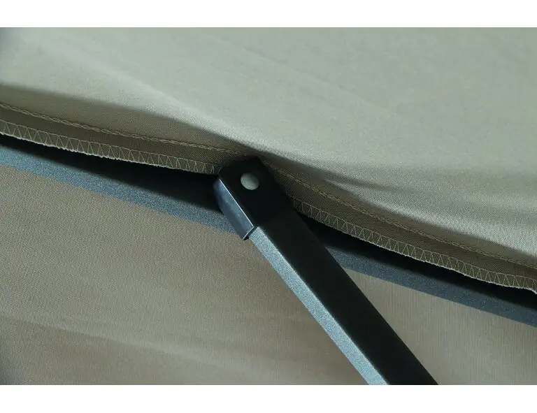 Siena Garden Mittelstockschirm Avio taupe 300 x 200 cm