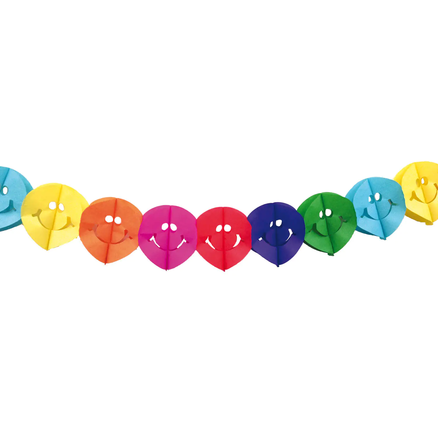 Girlande Smiley Papier 400 cm