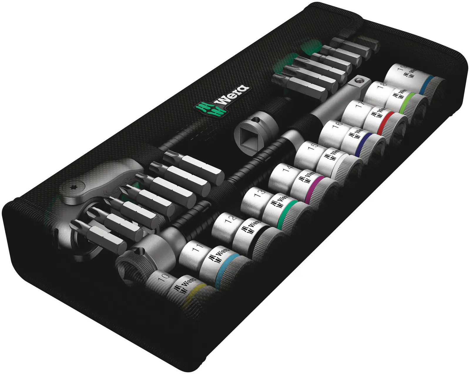Wera Speed-Knarrensatz 8100 SC 6 Zyklop 1/2"-Antrieb metrisch 28-teilig