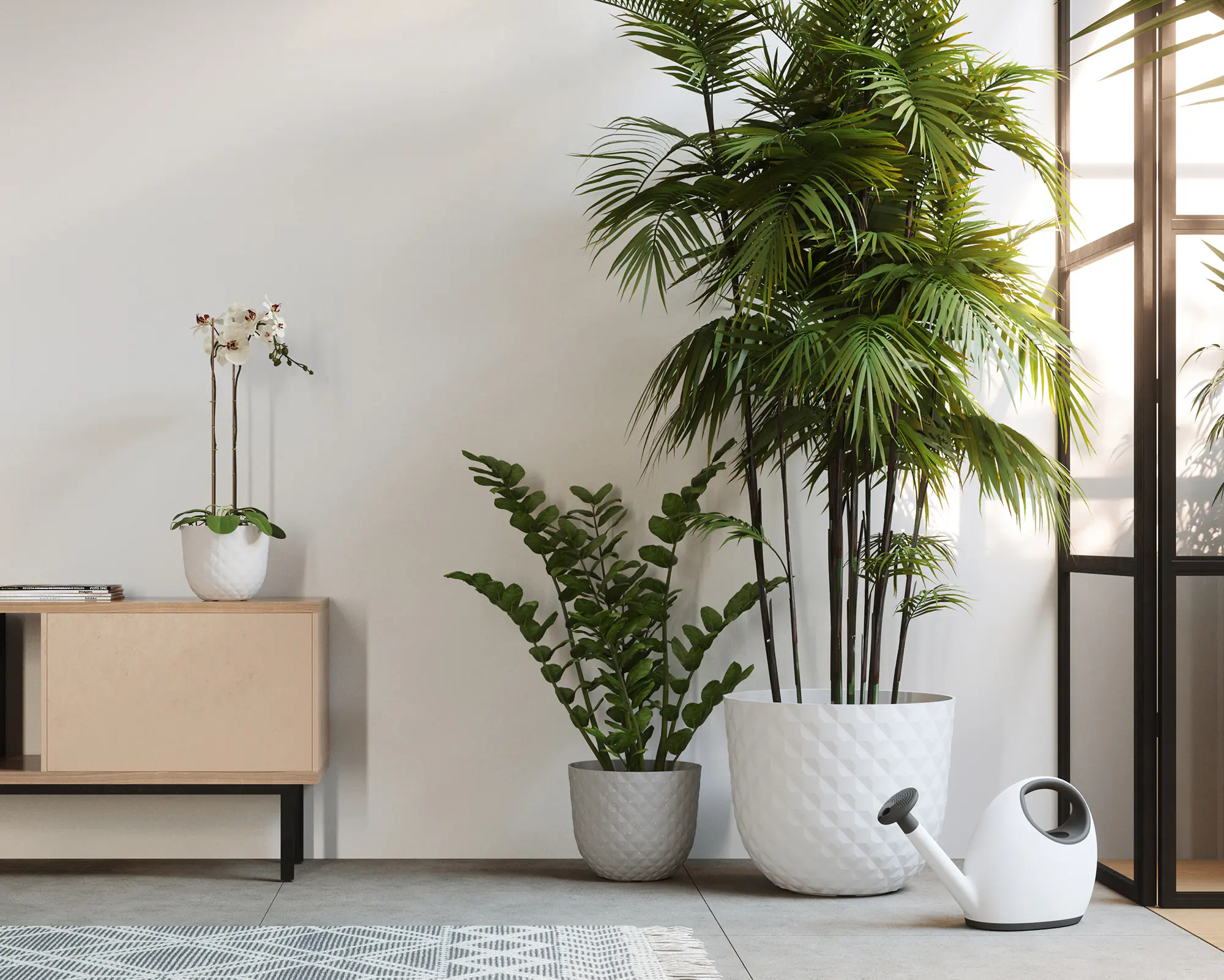 Artevasi Pflanztopf Havana Tropical Kunststoff grau matt Ø 40 x 33 cm