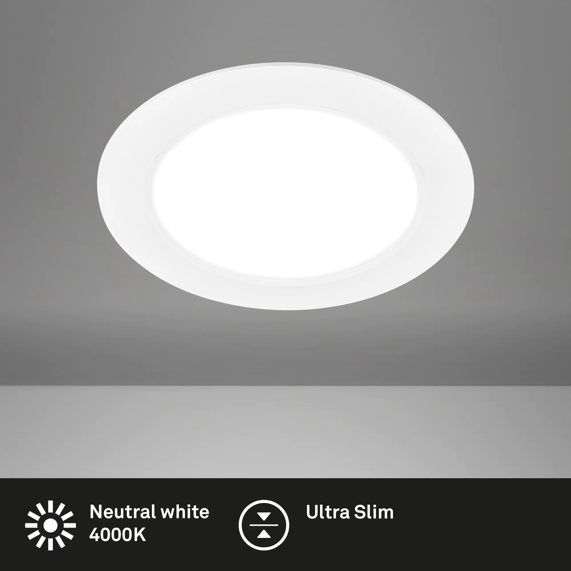 Briloner LED Einbauleuchte Ultraflat 12W 1200lm weiß