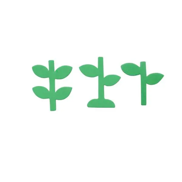 Glorex Moosgummi Sticker Blumen selbstklebend , 72 Stück
