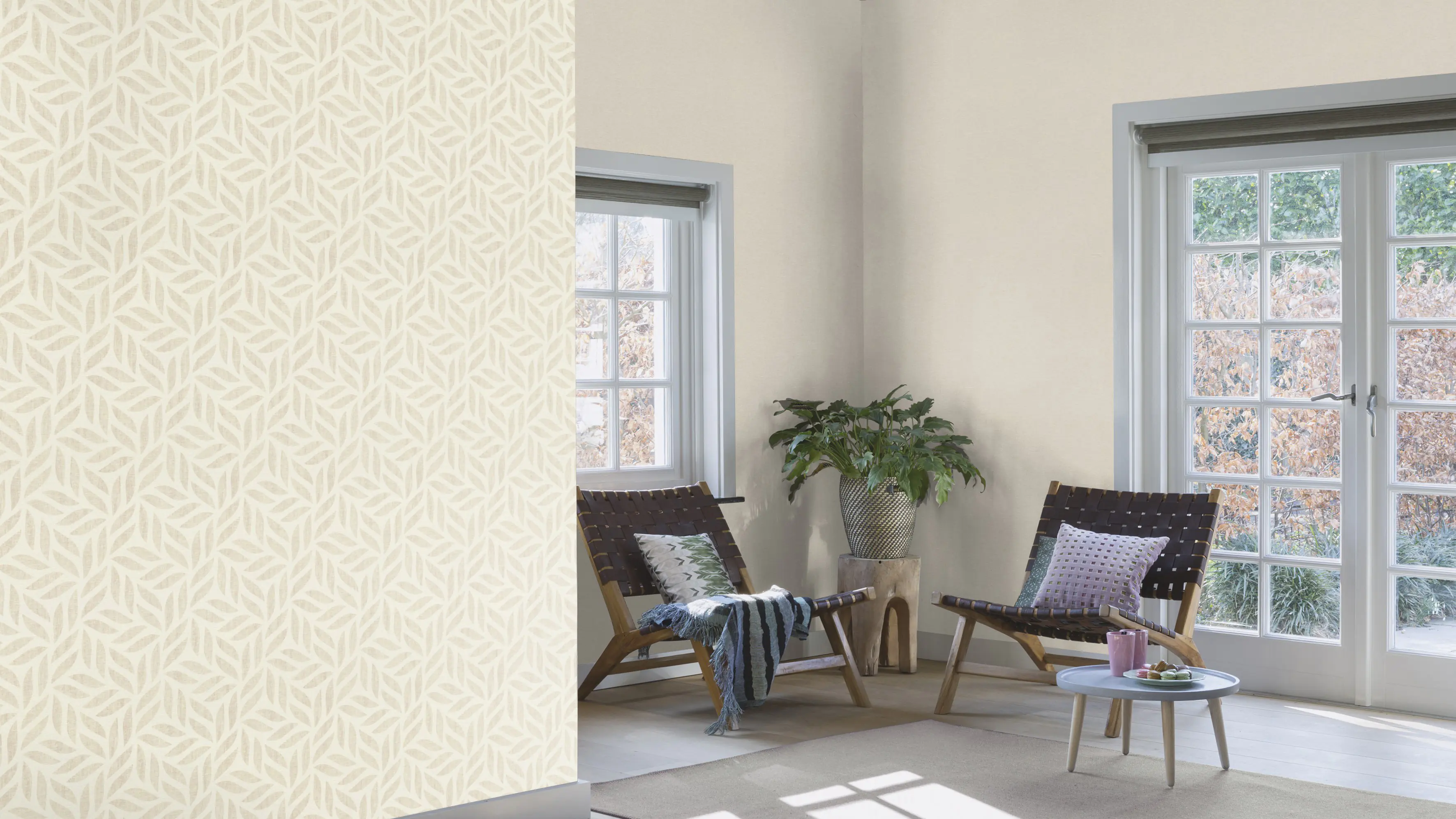Rasch Vliestapete 448634 Florentine uni beige 10,05 x 0,53 m