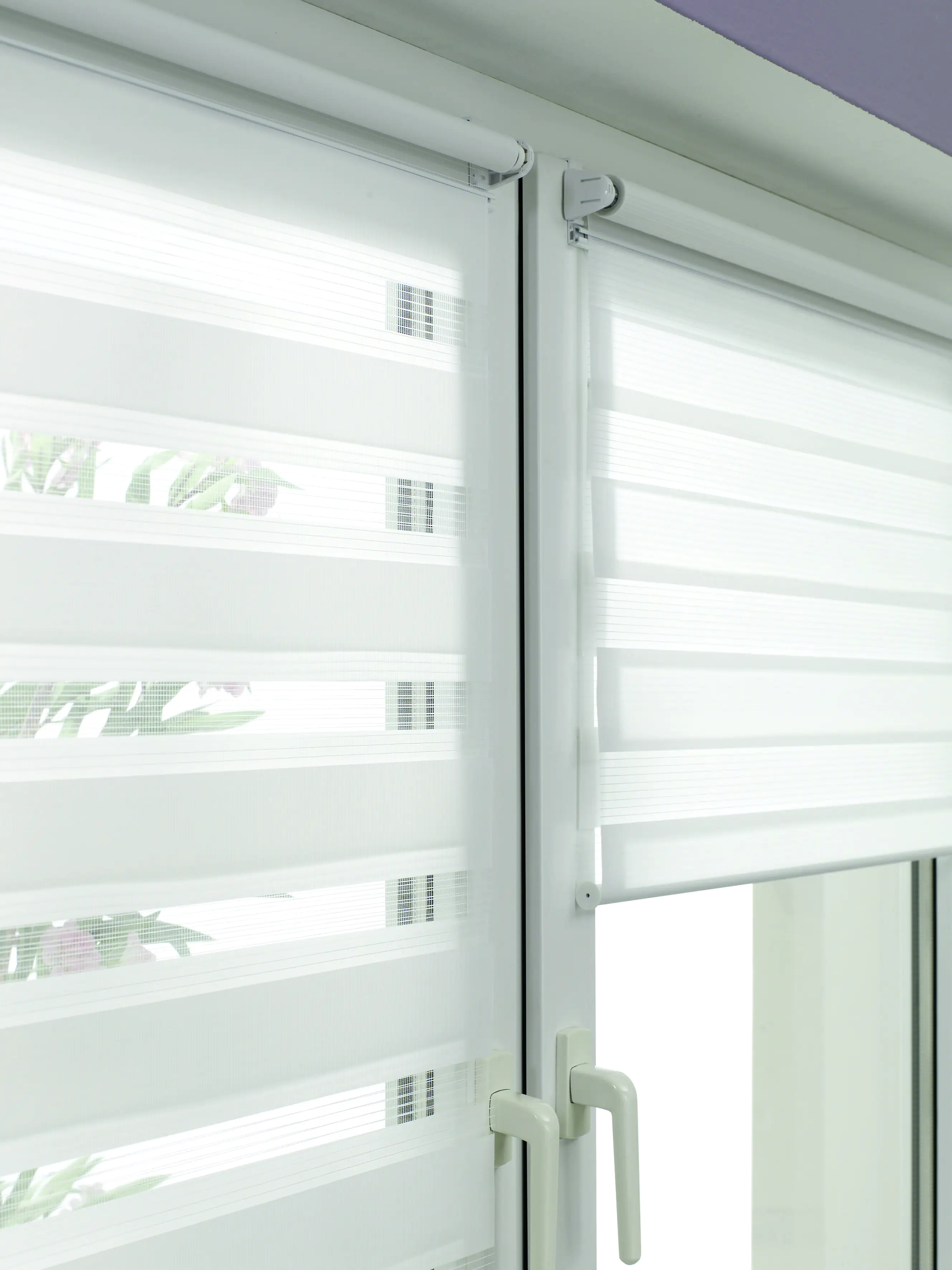 Gardinia EasyFix Doppelrollo weiß 60 x 150 cm