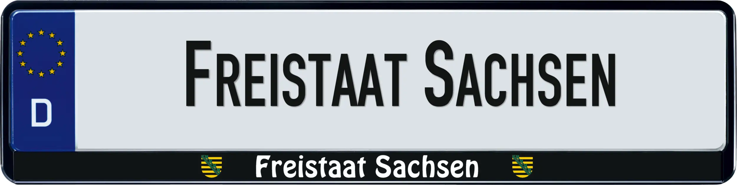 Hermann Schütz Design Kennzeichenrahmen Bundesland Freistaat Sachsen