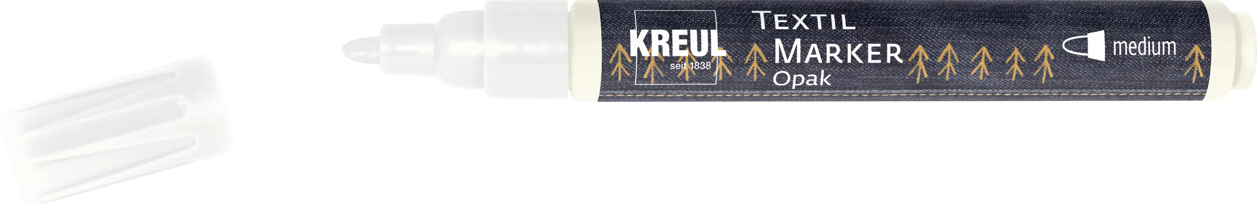 Kreul Javana texi mäx Opak Stoffmalfarbe für helle und dunkle Stoffe weiß
