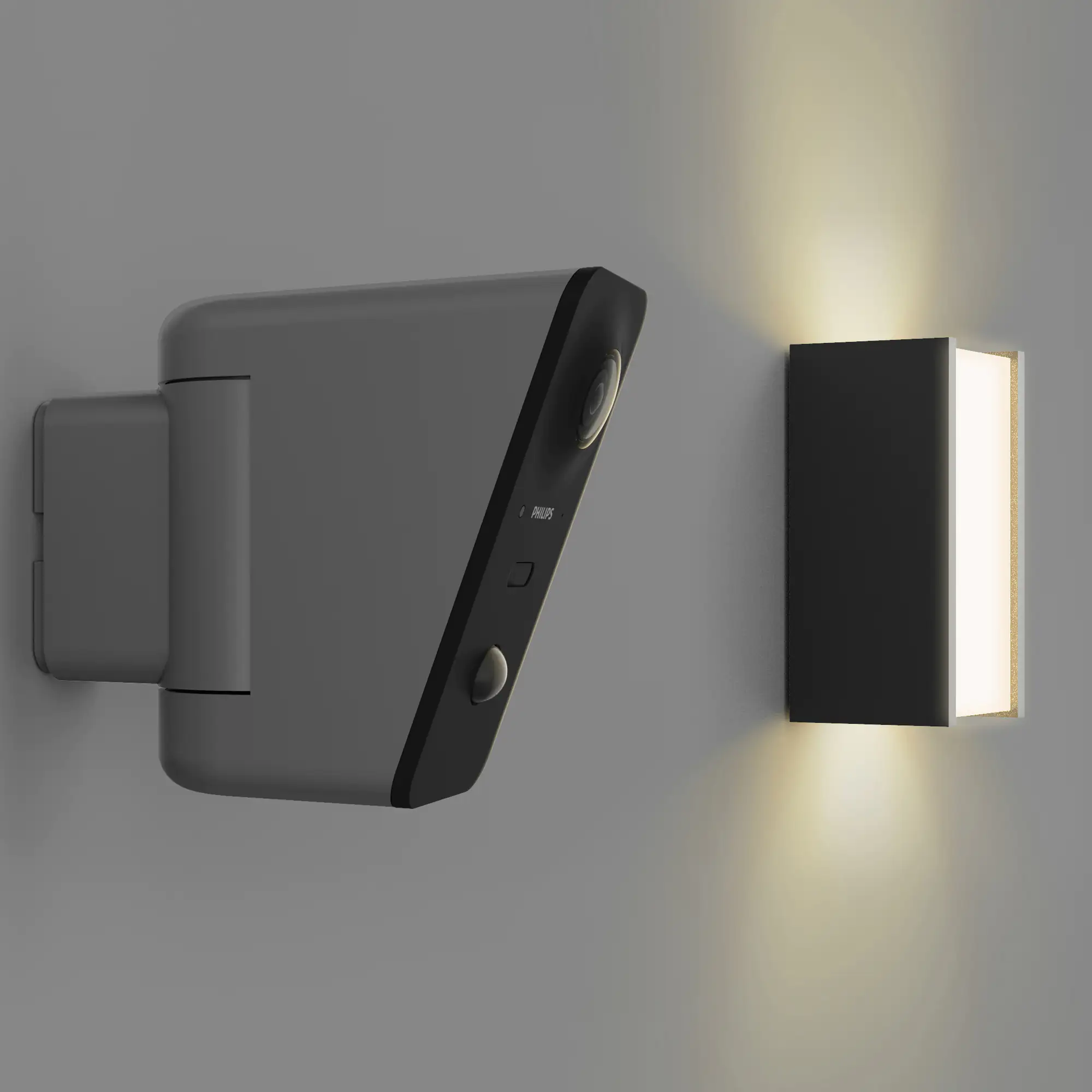 Philips Kamera WelcomeEye View motorisierte und vernetzte Außenkamera