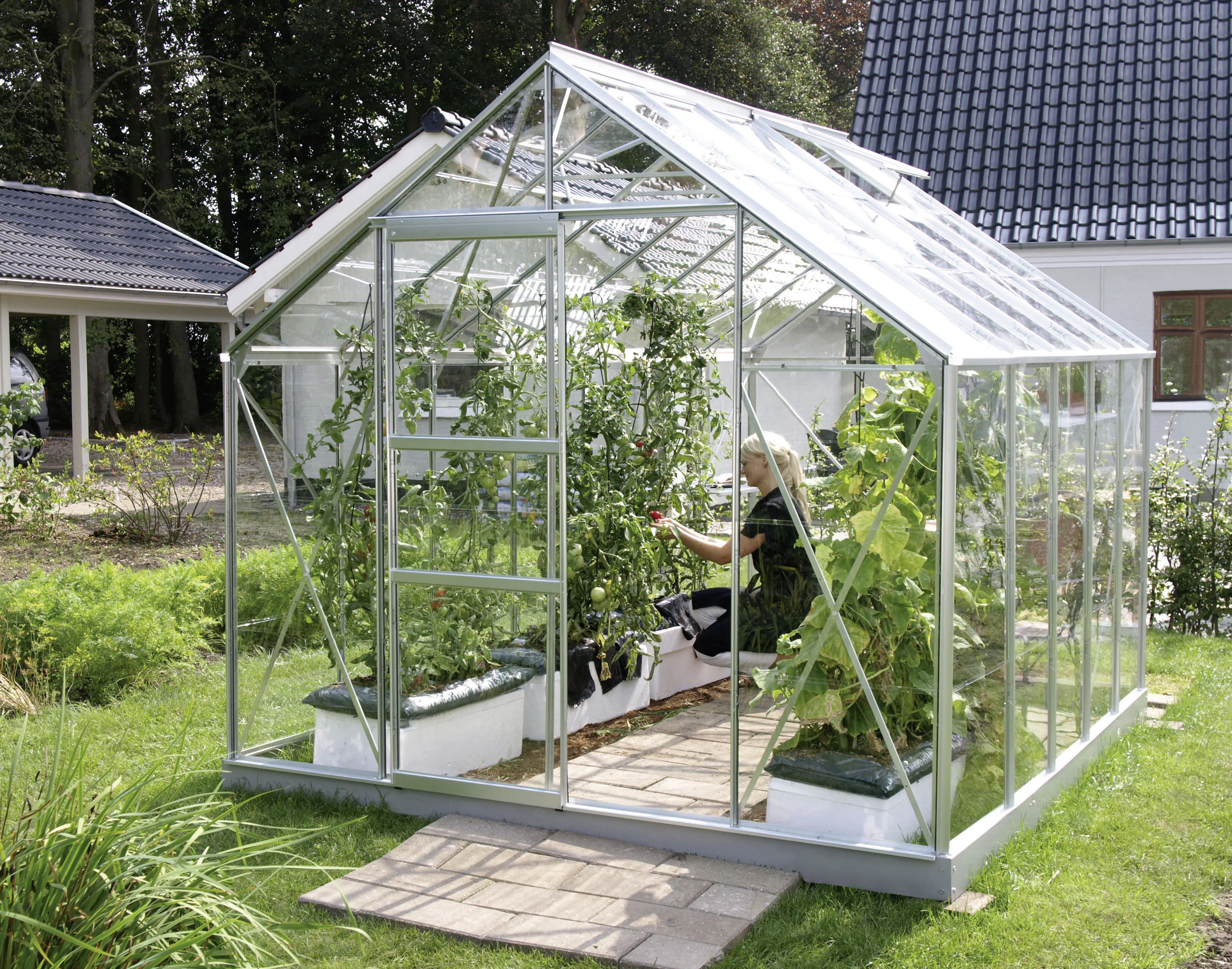 Vitavia Gewächshaus Merkur 8300 254 x 317 cm 3 mm ESG