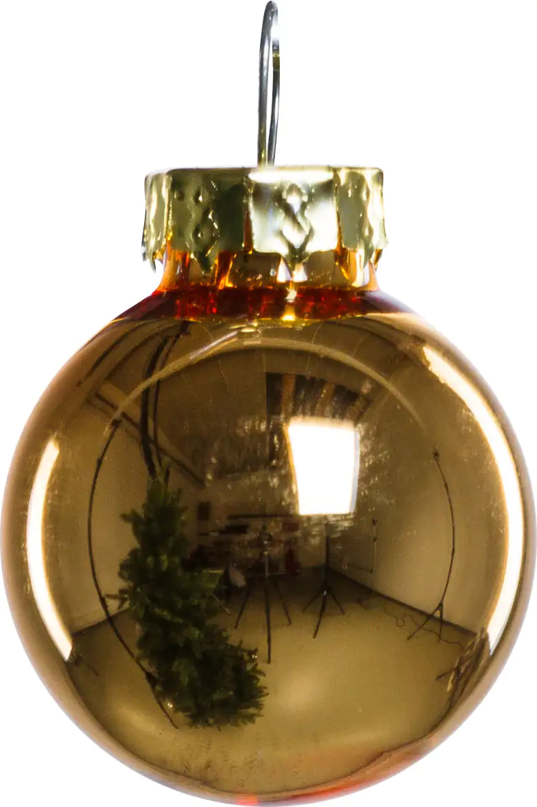 TrendLine Weihnachtskugeln aus Glas Ø 2,5 cm gold 24 Stück