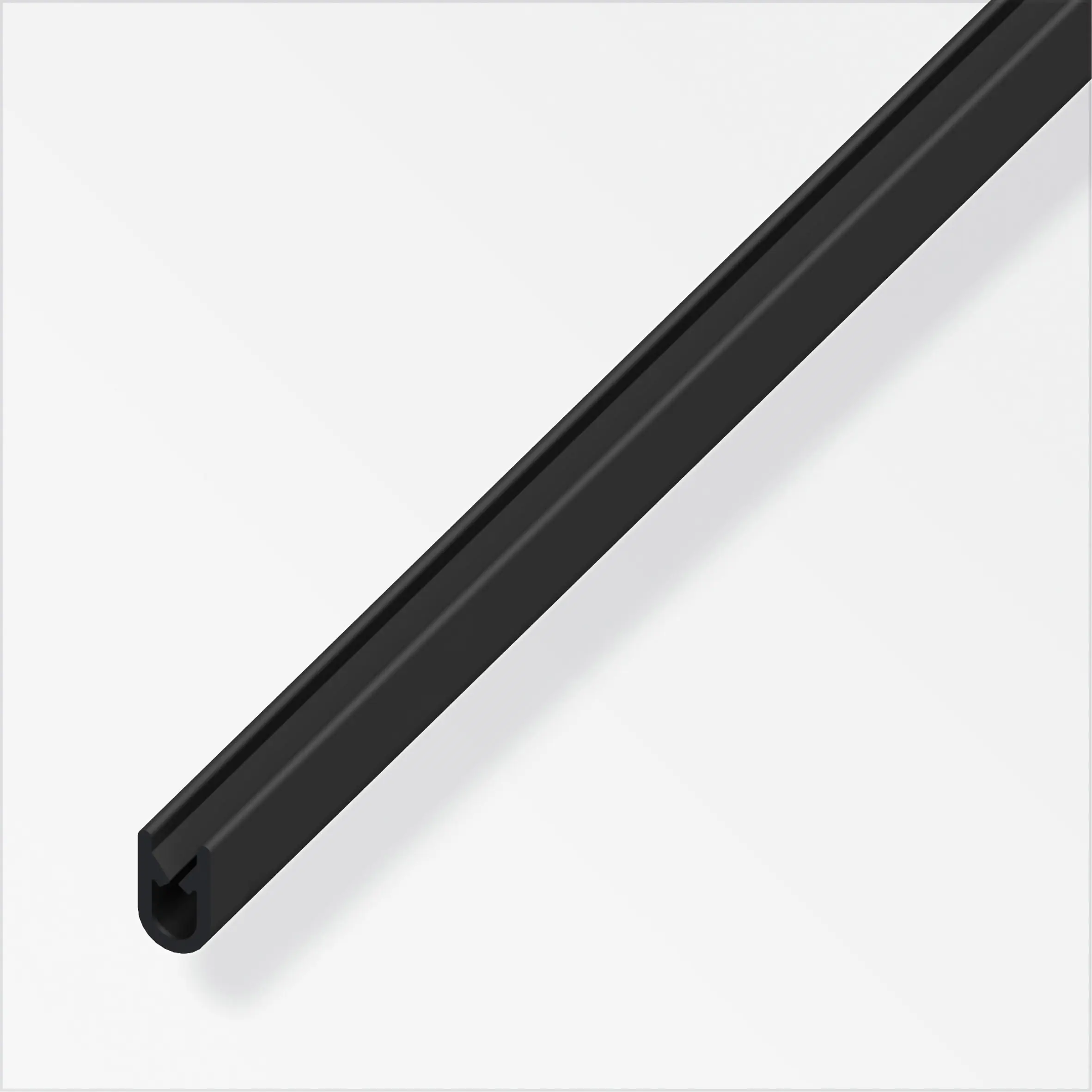 alfer Kantenschutz-Profil 6.5 mm 6.5 x 9.5 mm Kunststoff glatt schwarz