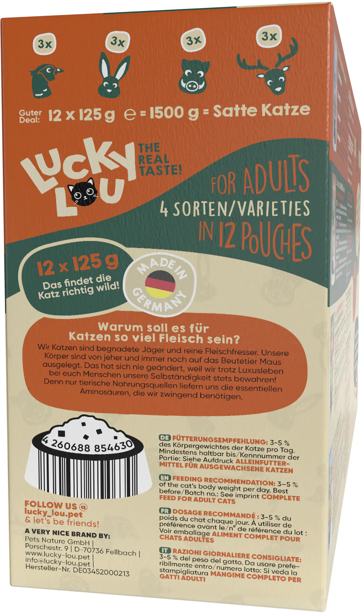 Lucky Lou Lifestage Adult Wild-Mix 12x125g