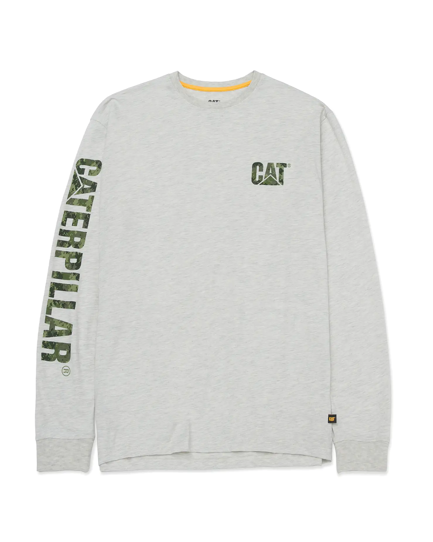 CAT Langarmshirt Banner Größe M cream
