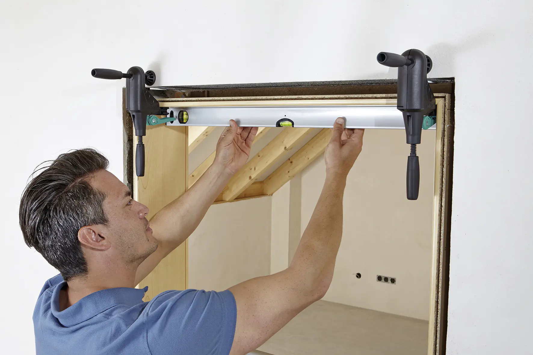 Wolfcraft Türfuttermontage-Set Pro 60 - 100 cm 8-teilig