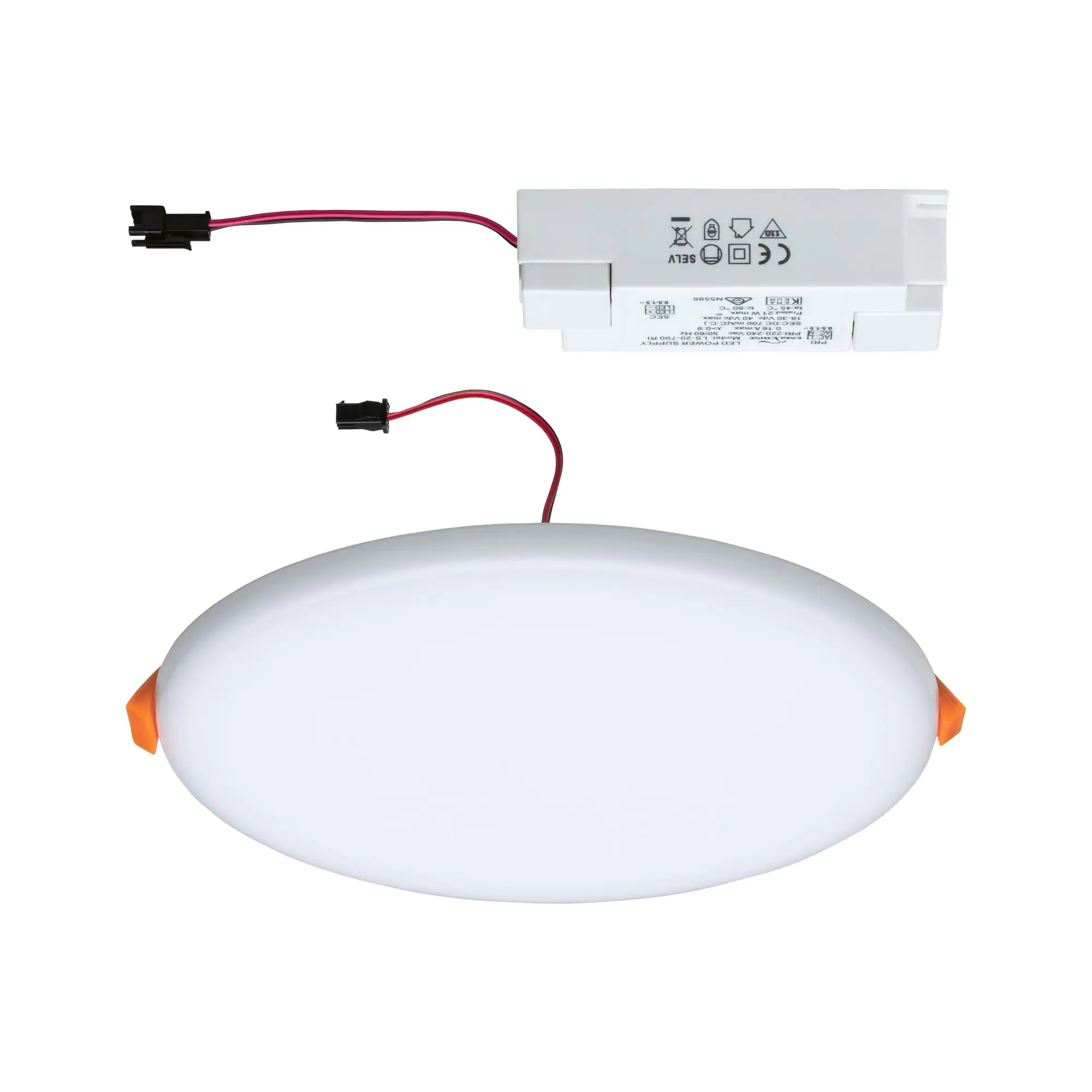 Paulmann Einbauleuchte LED Veluna Varifit rund Ø 18,5 cm 17 W satin