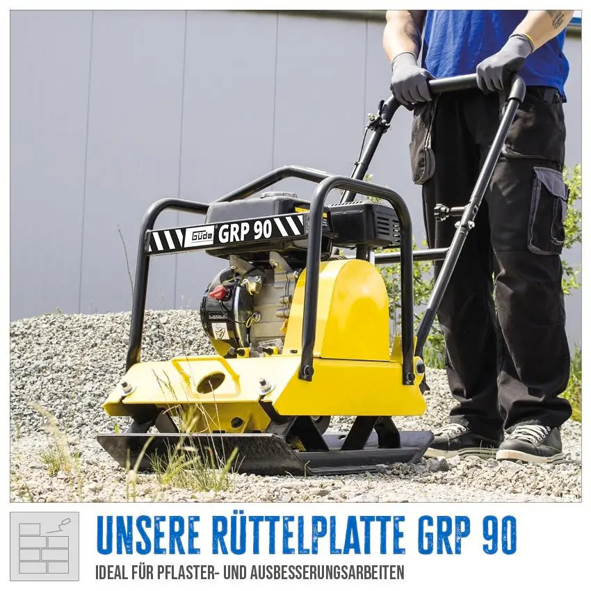Güde Rüttelplatte GRP 90 4-Takt 4,1 KW Benzin