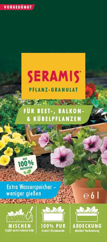 Seramis Pflanz-Granulat für Beet-, Balkon- & Kübelpflanzen 6 l