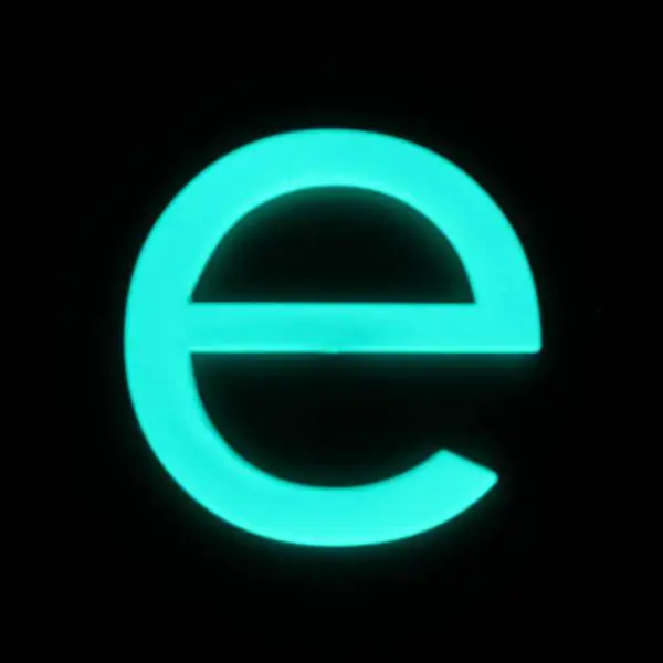 Alpertec Klebebuchstabe "E"