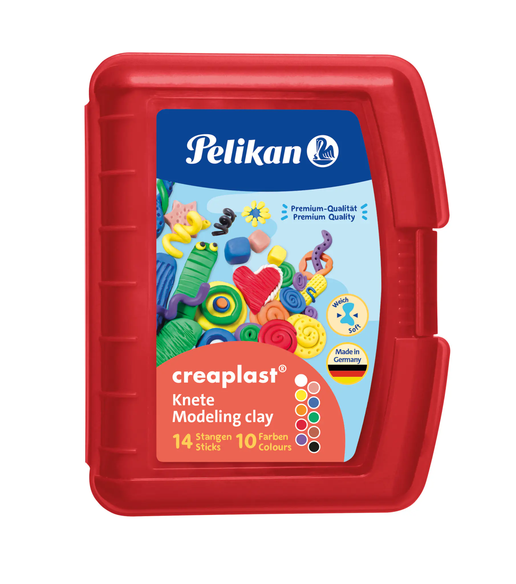 Pelikan creaplast Kinderknete 10 Farben 240 g
