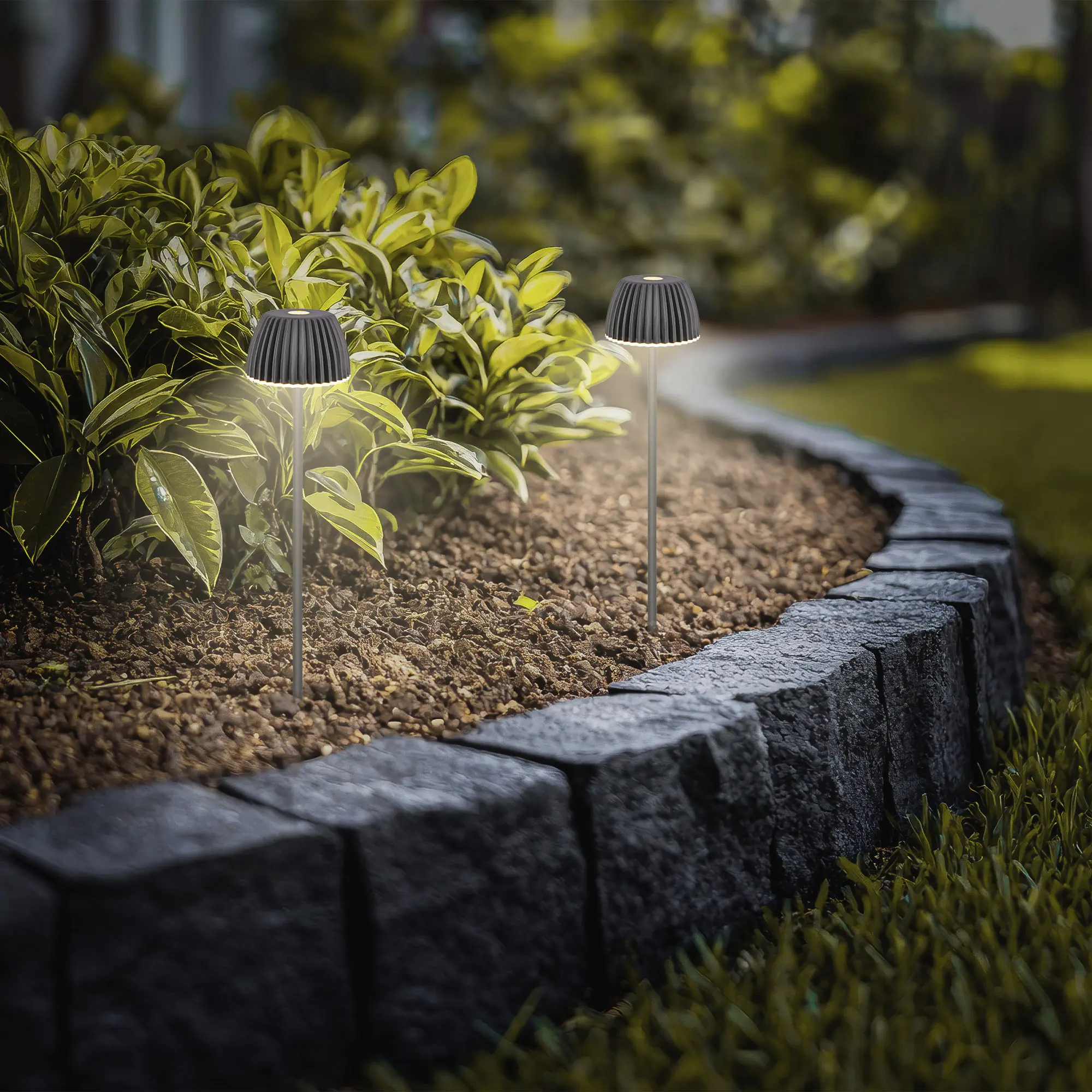 Briloner LED-Gartenleuchte Spießleuchte Riffle anthrazit dimmbar 