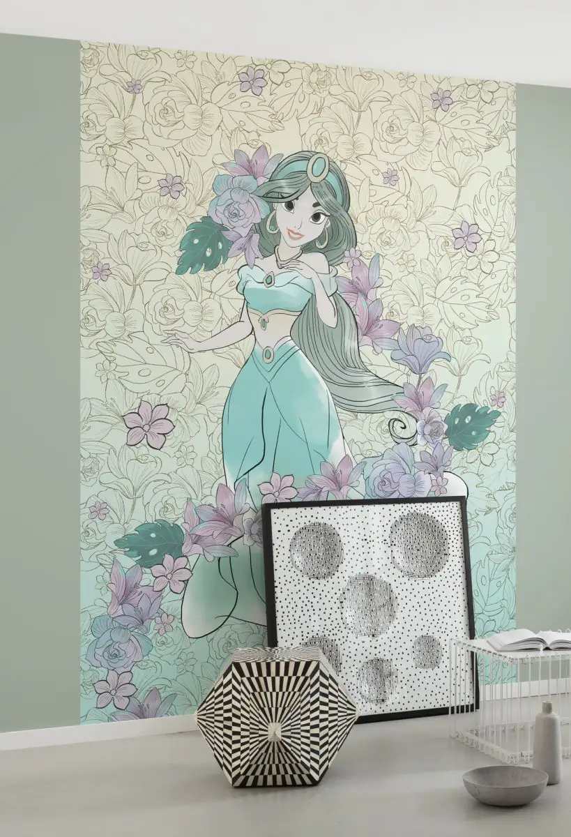 Komar Vlies Fototapete Jasmin Pale Flowers 200 x 280 cm 
