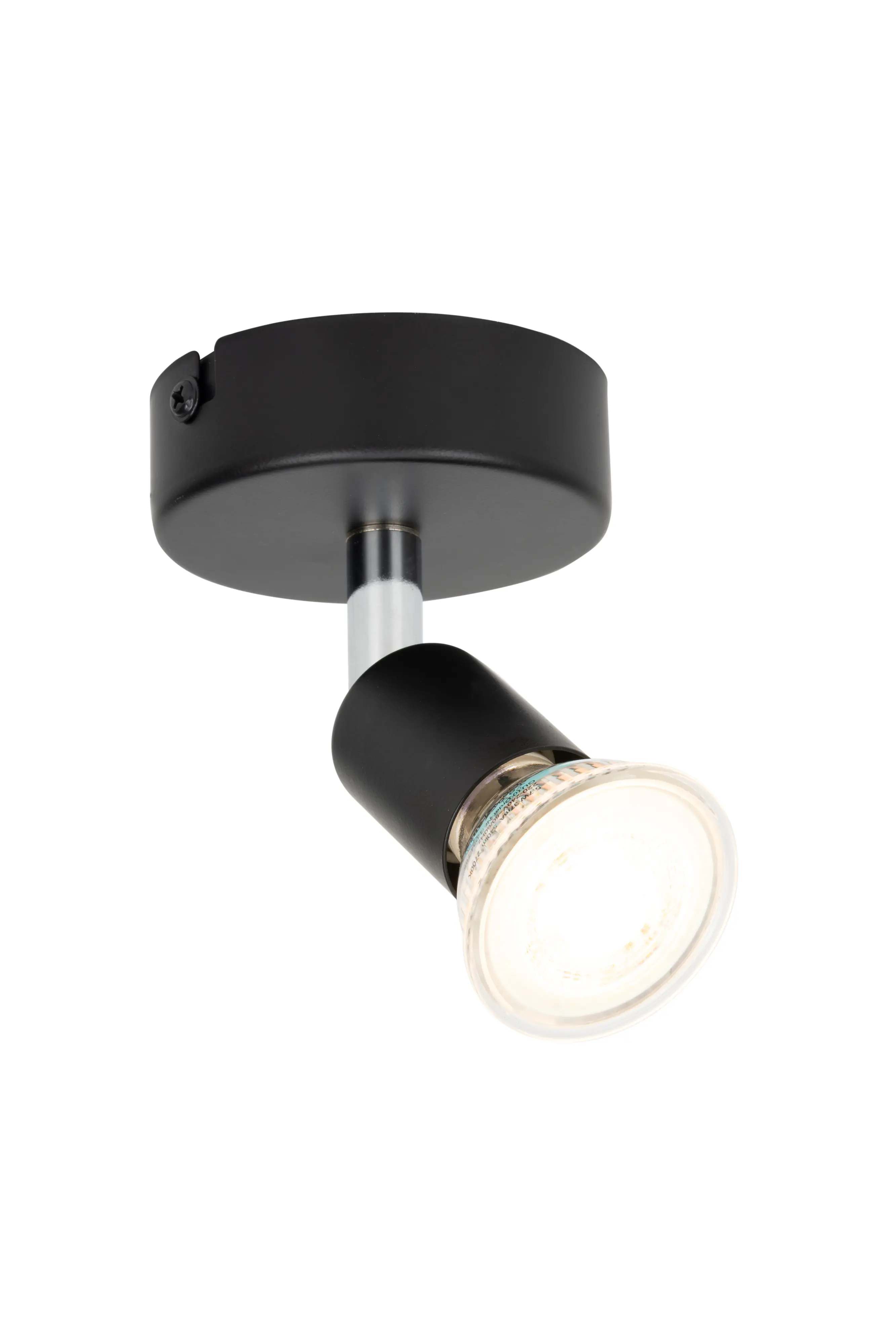Mylight LED Wandstrahler 1er Spot Ø 8 x 13,5 cm schwarz warmweiß