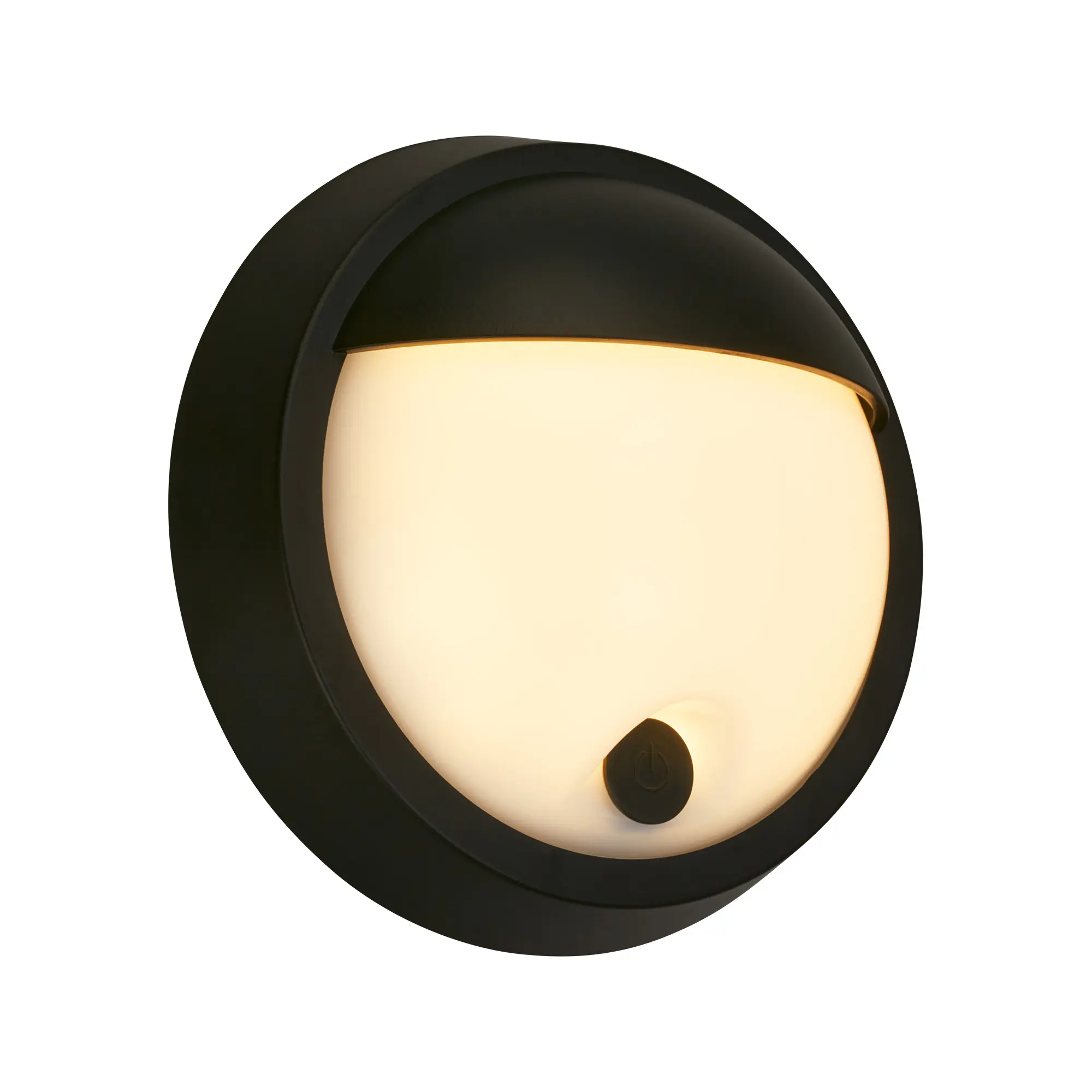 Briloner LED Akku-Außenwandleuchte Puni 4W schwarz Touch-Dimmer warmweiß