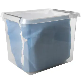 Sunware Aufbewahrungsbox Comfort-Line mit Deckel 50 x 40 cm 52 L transparent 3er Set