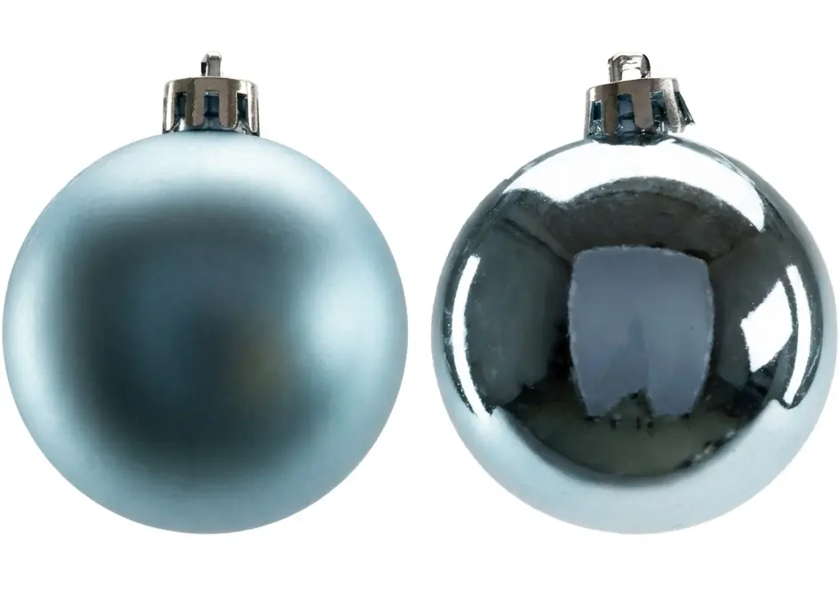 TrendLine Weihnachtskugeln bruchfest, langlebig Ø 6 cm dämmerungsblau 12 Stück