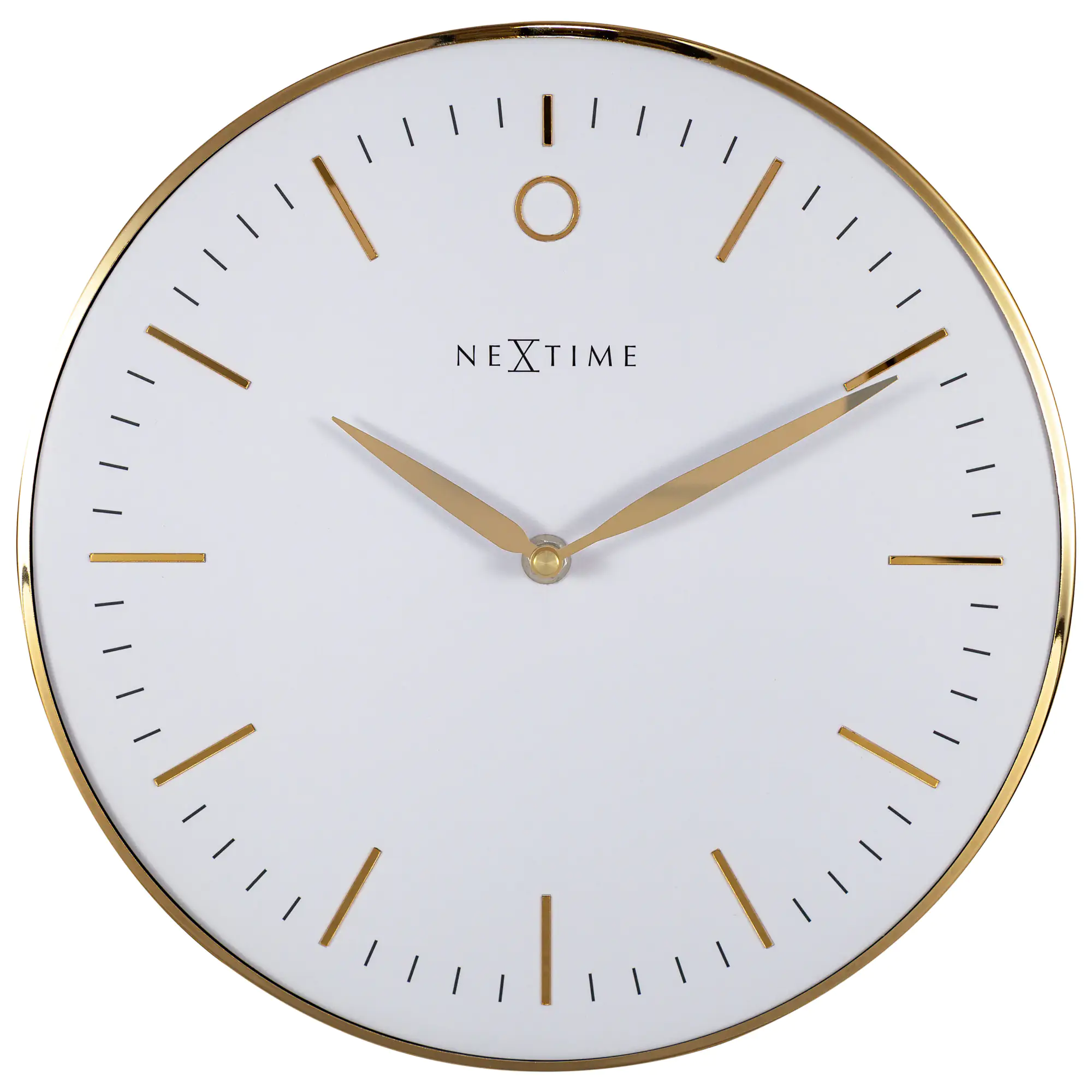 Nextime Wanduhr Small Glamour Ø 30 cm weiß
